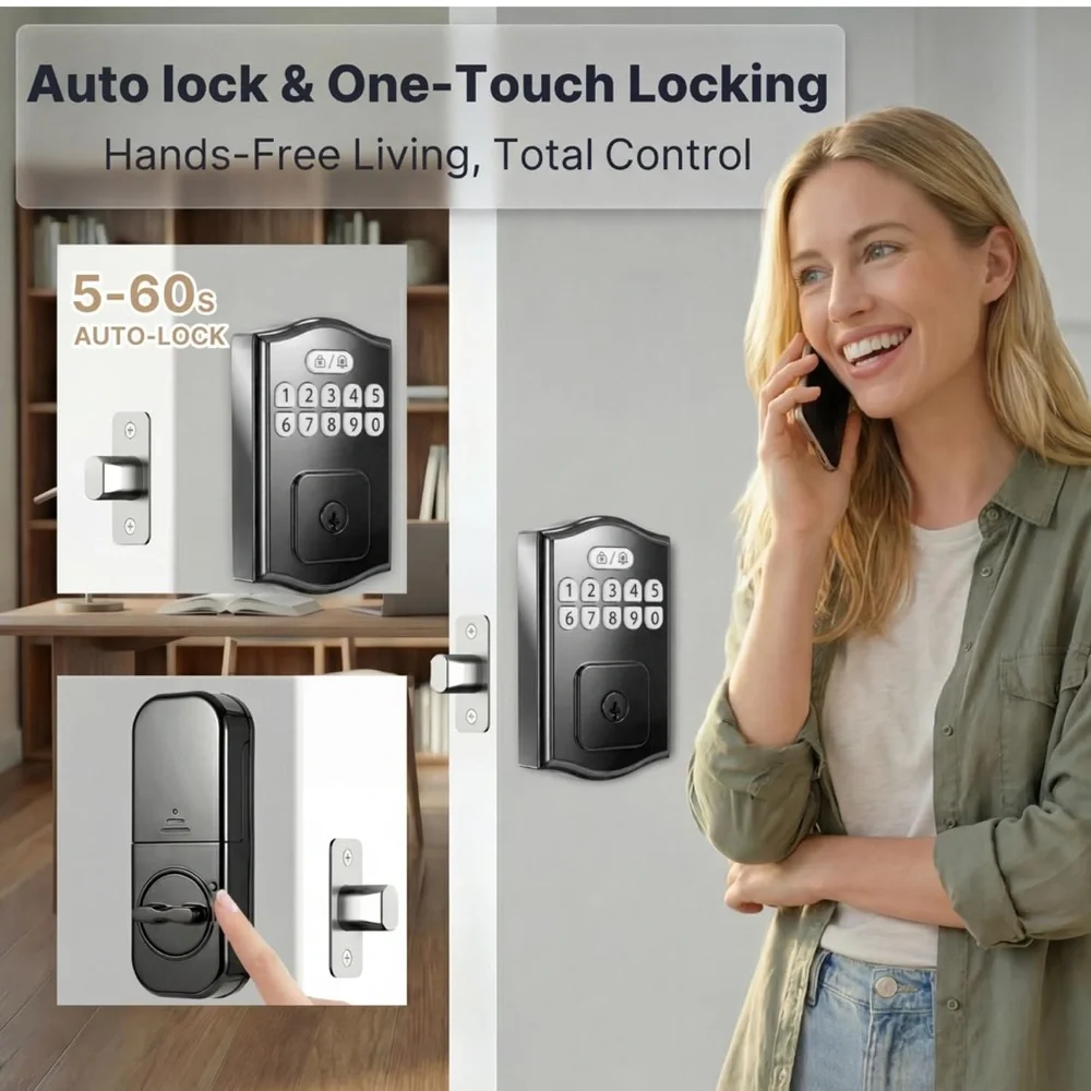 Keyless Electronic Smart Deadbolt Lock - Picture 7 of 9